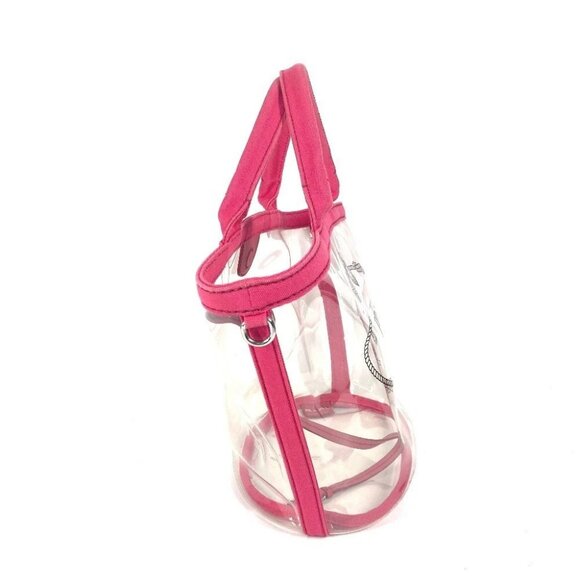 PRADA beach bag with pouch Logo Canapa 2WAY Bag Shoulder Bag Hand Bag Tote Bag - Picture 4 of 15